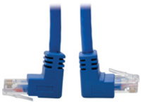 Tripp Lite Cat6 Patch Cable Up-Angled / Down Angled UTP Molded M/M Blue 1ft