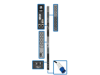 Tripp Lite 14.5kW 3-Phase Monitored PDU, LX Interface, 200/208/240V Outlets (42 C13/6 C19), LCD, IEC 309 60A Blue, 3m/10 ft. Cord, 0U 1.8m/70in. Height, TAA