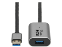 Eaton Tripp Lite Series USB 3.2 Gen 1 Active Extension Repeater Cable (M/F), Aluminum Housing, 10 m (32.8 ft.)