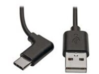 Tripp Lite USB 2.0 Hi-Speed Cable A to USB Type C USB C M/M Right-Angle 3ft
