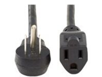 Eaton Tripp Lite Series Power Extension Cord, Right-Angle 5-15P to 5-15R, 13A, 120V, 16 AWG, 3 ft. (0.91 m), Black