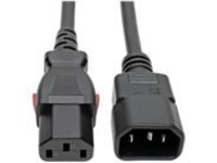 Tripp Lite C14 Male to C13 Female Power Cable, C13 to C14 PDU-Style, Locking C13 Connector, 10A, 18 AWG, 4 ft.