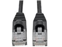 Tripp Lite Cat6a 10G Snagless Molded Slim UTP Network Patch Cable (RJ45 M/M), Black, 2 ft.