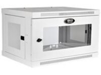 Tripp Lite 6U Wall Mount Rack Enclosure Server Cabinet White w/ Acrylic Glass Door