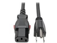 Tripp Lite NEMA 5-15P to C13 Computer Power Cord, Locking C13 Connector