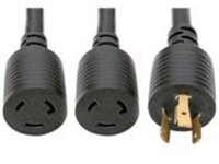 Tripp Lite 1ft Power Cord Y Splitter Cable L6-20P to 2xL6-20R for PDU/UPS 20A 10AWG 1'