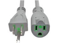 Tripp Lite 6ft Hospital Medical Power Extension Cord 5-15P 5-15R 13A Gray 6&#x27;