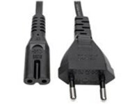 Eaton Tripp Lite Series European Computer Power Cord, C7 to Schuko, 2.5A, 250V, 18 AWG, 6 ft. (1.83 m), Black