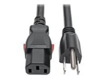 Eaton Tripp Lite Series Computer Power Cord, NEMA 5-15P to Locking C13