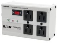 Tripp Lite Isobar Surge Protector Metal 4 Outlet 6&#x27; Cord 3330 Joules
