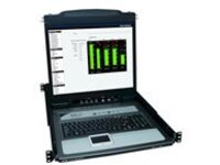 Tripp Lite 16-Port Rack Console KVM Switch 19" LCD PS2/USB Cables 1U