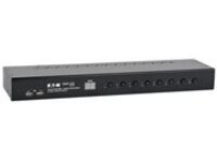 Tripp Lite 8-Port Rackmount DVI/USB KVM Switch w/ Audio & 2-Port USB Hub 1U