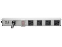 Eaton Tripp Lite Series Power Strip 120V 2 5-15R; 2 5-20R 15' Cord 12 Inch Length Metal