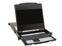 Tripp Lite DisplayPort KVM Console Switch 8-Port 17in LCD Dual Rail 1URM