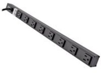 Tripp Lite 8 Outlet Power Strip 5-15R 15' Cord Vertical 5-15P 24" Black
