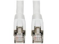 Eaton Tripp Lite Series Cat8 25G/40G Certified Snagless Shielded S/FTP Ethernet Cable (RJ45 M/M), PoE, White, 6 ft. (1.83 m)
