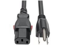 Eaton Tripp Lite Series Computer Power Cord, NEMA 5-15P to Locking C13