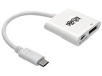 Tripp Lite USB C to DisplayPort Video Adapter Converter w/ USB-C PD Charging Port, USB Type C to DP, USB-C, USB Type-C 6in