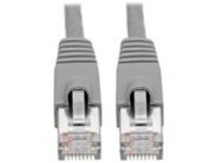Eaton Tripp Lite Series Cat6a 10G Snagless Shielded STP Ethernet Cable (RJ45 M/M), PoE, Gray, 14 ft. (4.27 m)
