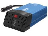 Tripp Lite 375W Ultra-Compact Car Power Inverter with 2 AC Outlets, 2 USB Charging Ports AC to DC