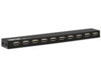 Eaton Tripp Lite series 10-Port USB Hub with Power Supply and International Plug Adapters