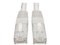 Tripp Lite 25ft Cat6 Gigabit Molded Patch Cable RJ45 M/M 550MHz 24AWG White 25'