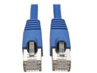 Eaton Tripp Lite Series Cat6a 10G Snagless Shielded STP Ethernet Cable (RJ45 M/M), PoE, Blue, 25 ft. (7.62 m)