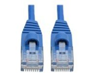 Tripp Lite Cat6a 10G Snagless Molded Slim UTP Network Patch Cable (RJ45 M/M), Blue, 3 ft.