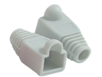 RJ45 PLUG COVER - 6.0MM OD GRAY 50PK