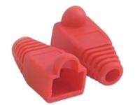 RJ45 SNAGLESS BOOT COVER (6.0MM OD) - RED - 50PK