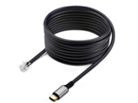 StarTech.com USB-C to RJ9 Adapter for Office Phone Handset or Wired/Wireless Headset, Use Existing Landline Hardware, 6ft/1.8m, For Laptop/Desktop Computer/Mobile