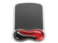 Duo Gel Auflage f. Maus, rot/schwarz
