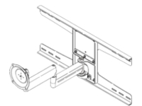 DUAL ARM STEEL STUD BLK*