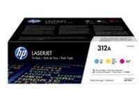 HP 312A - 3-pack - yellow, cyan, magenta