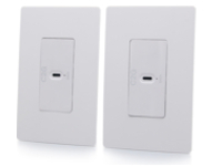 C2G Superbooster 1-Port USB over Cat6a Wall Plate to Wall Plate Extender Kit