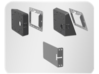 Yealink - Mounting kit (0° bracket, 20° bracket, vertical bracket)