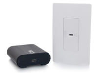 C2G Superbooster 1-Port USB over Cat6a Wall Plate to Box Extender Kit