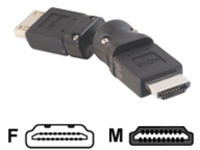 C2G 360&#xB0; Rotating HDMI Male to HDMI Female Adapter