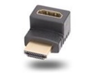 Startech Down Angle HDMI 2.0 Adapter, 90-Degree HDMI Port Saver, M/F