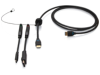 C2G 6ft (1.8m) 4K HDMI Premium Cable and Universal Dongle Adapter Ring with Color Coded DisplayPort and USB-C (without Pull Tab)