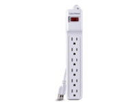 6FT CSB606W SURGE PROTECTOR CRD6 OUT 900J EMI/RFI WHITE 50K CEG