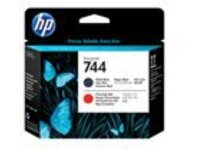 HP 744 - Black, chromatic red