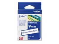 Brother TZe-223 - Blue on white