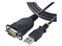 StarTech 3ft (1m) USB to Serial Cable, DB9 Male RS232 to USB Converter, USB to Serial Adapter for PLC/Printer/Scanner/Network Switches, USB to COM Port Adapter