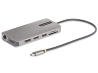 Startech USB-C Triple-Monitor Multiport Adapter, HDMI/DP/Card Reader