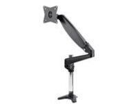 Startech Desk Mount Monitor Arm for Single VESA Display up to 32" or 49" Ultrawide 8kg/17.6lb, Full Motion Articulating & Height Adjustable w/ Cable Management, C-Clamp, Grommet Mount