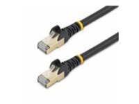 Startech 1.5m CAT6A Ethernet Cable, 10 Gigabit Shielded Snagless RJ45 100W PoE Patch Cord, CAT 6A 10GbE STP Network Cable w/Strain Relief, Black, UL Certified Wiring/TIA