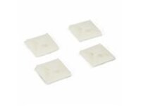 Startech 100 Pack Cable Tie Mounts with Adhesive Tape for 0.13 in. (3.2 mm) Wide Ties, Nylon/Plastic Zip Tie Mounts, Electrical/Network Cable Wrap Mounts / 94V-2 Fire & UL Rated TAA