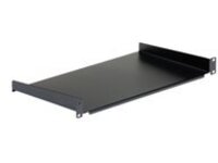 StarTech.com 1U Fixed Server Rack Mount Shelf, 10in Deep Steel Universal Cantilever Tray for 19" AV/Data/Network Equipment Rack with Cage Nuts & Screws, 44lbs Weight Capacity, 10" Deep