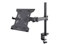 Startech Laptop Desk Mount, Monitor and Laptop Mount for Desk, Displays 34in (8kg/17.6lb) & Laptops (4.5kg/9.9lbs), Adjustable & Articulating VESA Laptop Tray Arm